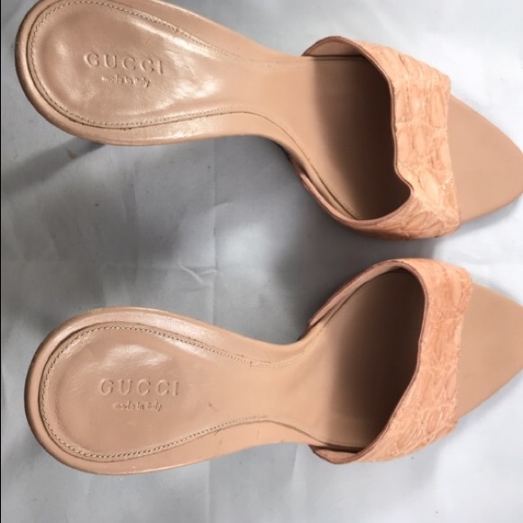 Gucci Alligator Leather Mule Heels - Picture 4 of 6